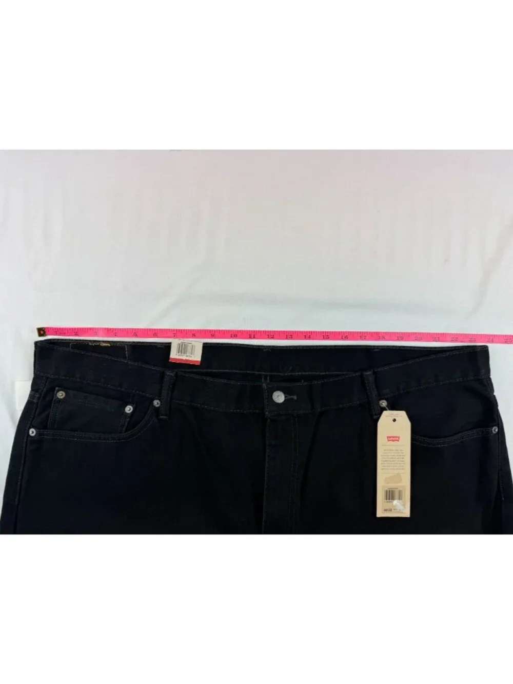 NWT Levi’s Men’s 505 Regular Fit Straight Jeans Black Denim 48x32 Big & Tall